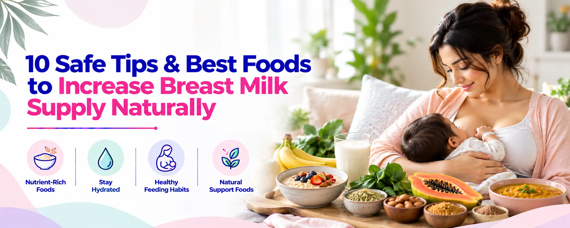 10 Safe Tips & Best Foods to Increase Breast Milk Supply Naturally