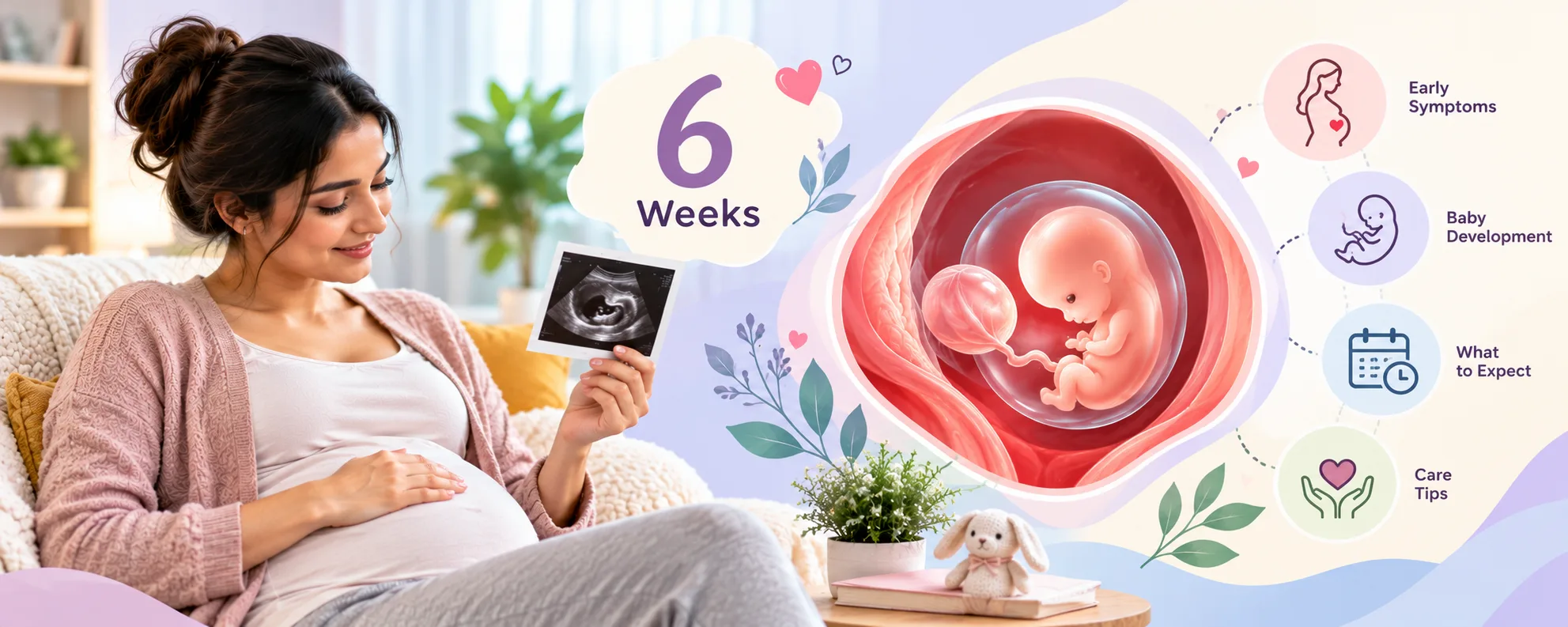 6 Weeks Pregnancy Guide: Symptoms, Baby Development and What to Expect