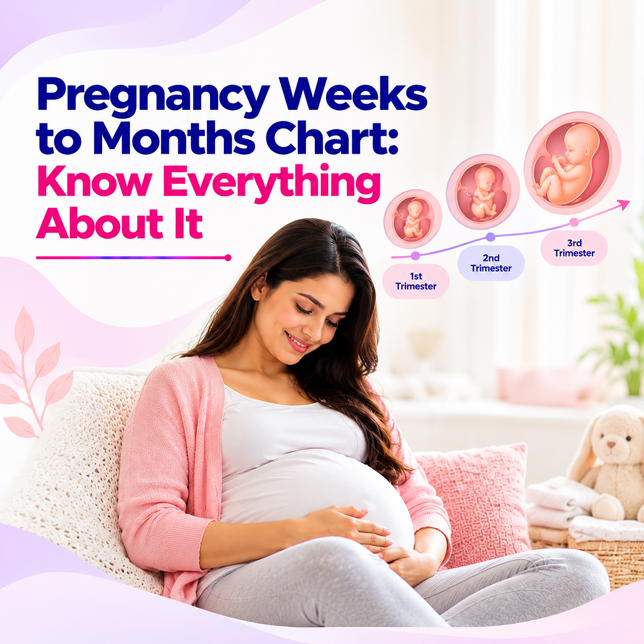 Pregnancy week chart showing weeks to months pregnancy
