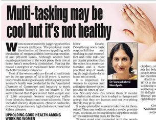 Multi - Tasking may be Cool but it's not Healthy