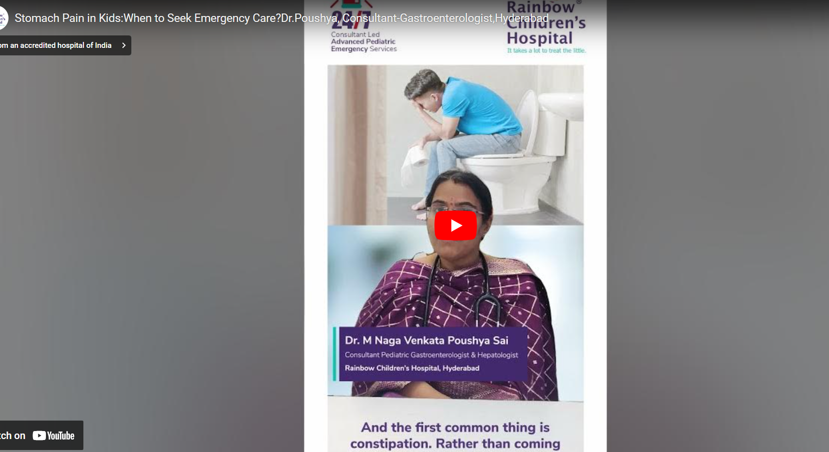 Stomach Pain in Children, When to seek emergency?