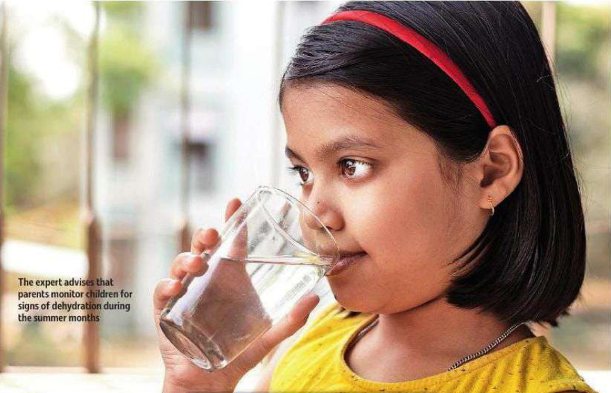 Ensure children stay Hydrated