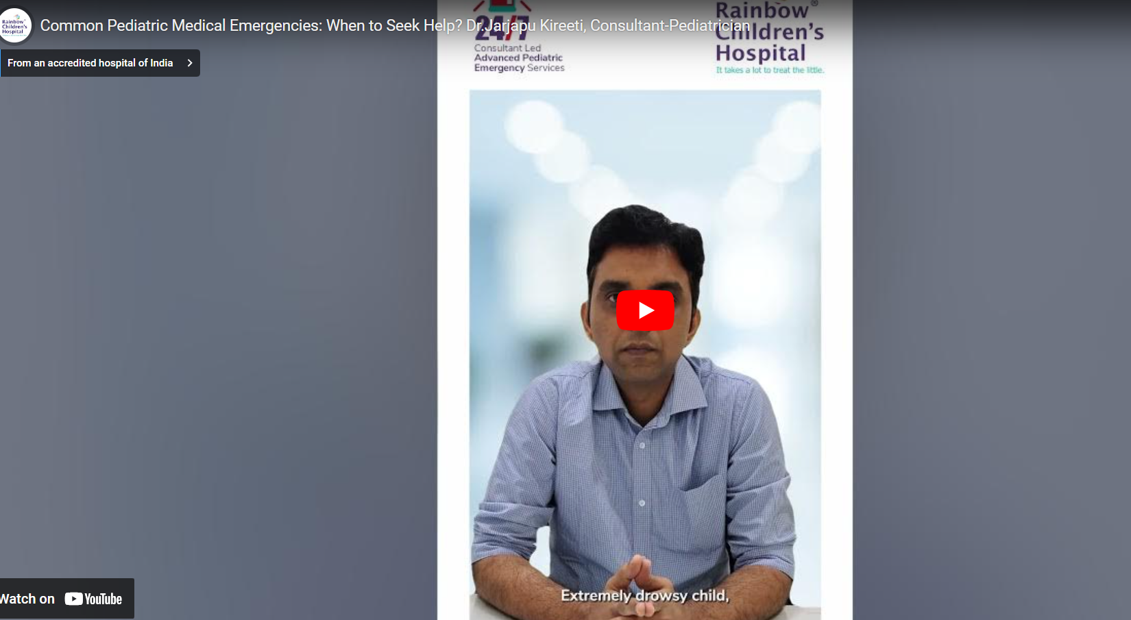 Common Pediatric Medical Emergencies