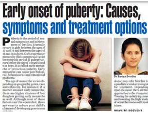 Early Onset of Puberty: Causes, Symptoms and Treatment Options