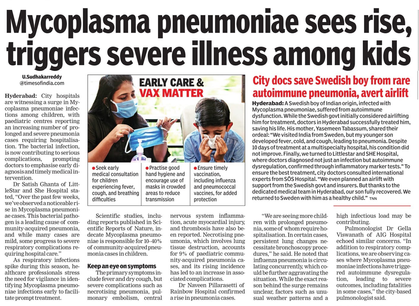 Mycoplasma pneumoniae sees rise, triggers severe illness among kids