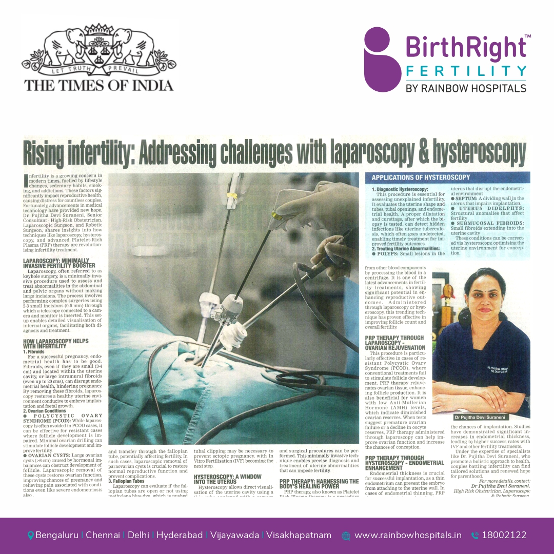 Rising infertility: Addressing Challenges with Laparoscopy & Hysteroscopy