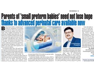 Parents of "Small Preterm Babies" Need not Lose Hope