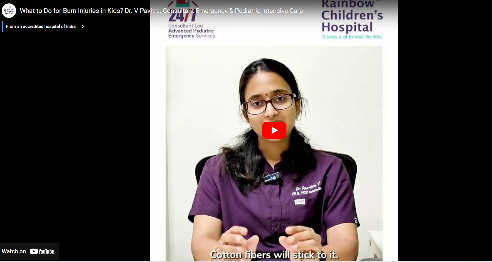 What to do for burn injuries in Children?